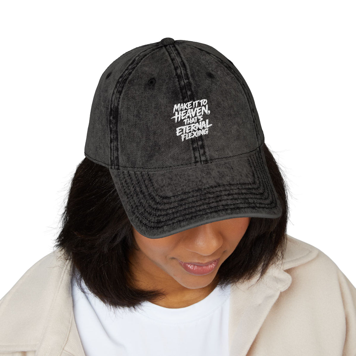 Eternal Flexing Embroidered Vintage Cap